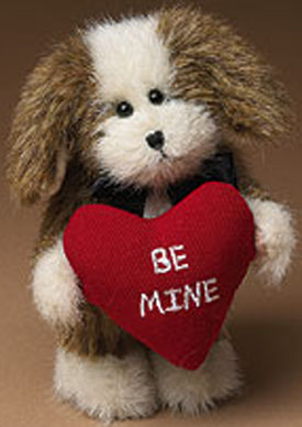 Boyds Valentines Plush Mini Messenger Pups
