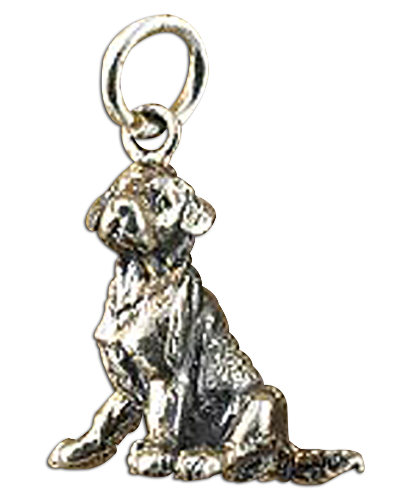 Sterling Silver Golden Retriever Charms