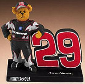 Boyds NASCAR Teddy Bear Figurine Teddy Bear Kevin Harvick #29 Goodwrench
