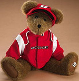 Boyds Teddy Bears dressed in Kasey Kahne NASCAR jumpsuits, firesuits, team jackets and sweatshirts.