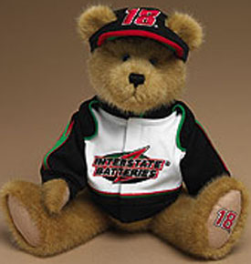Boyds Teddy Bears dressed in Bobby Labonte NASCAR jumpsuits, firesuits, team Jacket and sweatshirts in cuddly soft plush Teddy Bears.