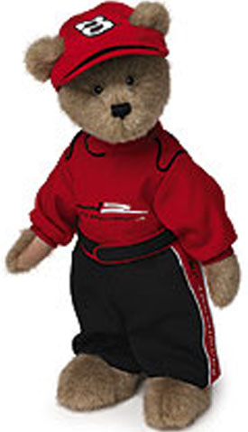 Boyds Teddy Bears dressed like Dale Earnhardt Jr. in NASCAR Licensed Jumpsuits, sweatshirts, jackets, and Tshirts in adorable Cuddly Soft Stuffed Plush Teddy Bears!