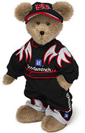 Boyds Teddy Bears dressed in Kevin Harvick NASCAR jumpsuits, team jackets, firesuits and sweatshirts in plush Teddy Bears.