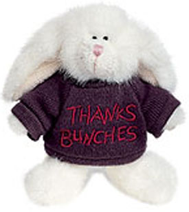 Click here to go to our selection of Boyds Collectible Plush Thank You Mini Messenger Bears