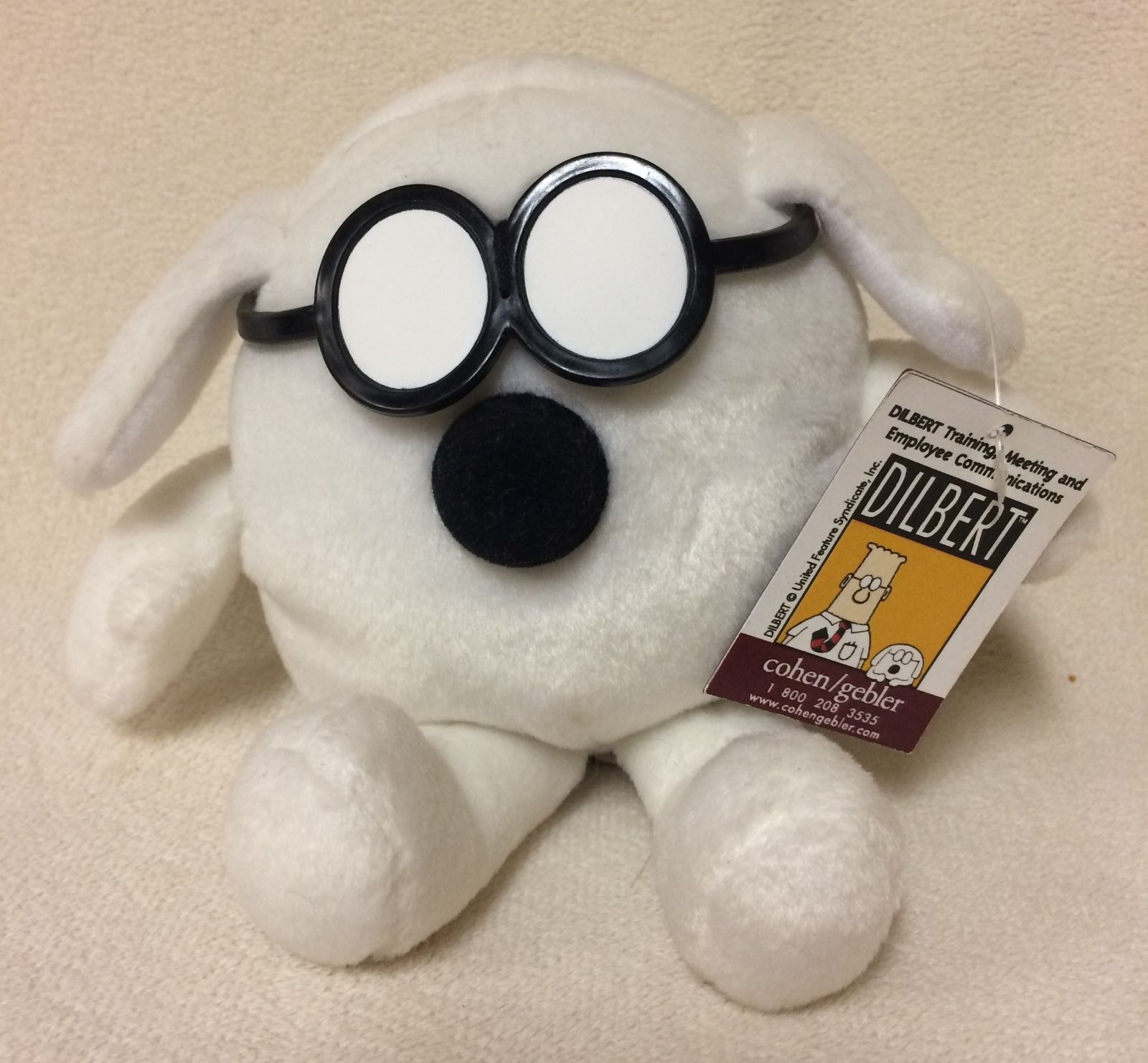 The Dilbert Characters Bossbert, Dogbert and Ratbert are plush dolls made by Gund.