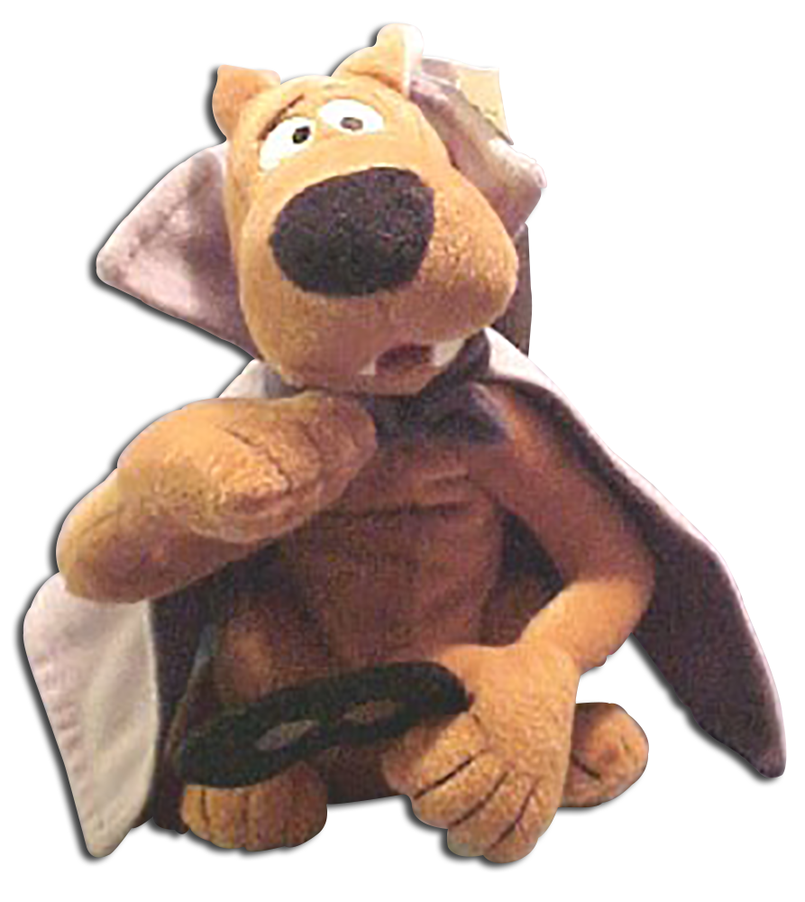 Scooby Doo is all dressed up for Halloween as a vampire, witch, devil and mummy as these adorable Halloween Stuffed Animals.