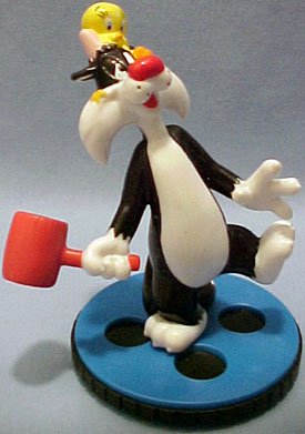 Sylvester and Tweety Figurines are adorable. These are highly collectibles since they were made in the 1990s and have been retired soon after production.