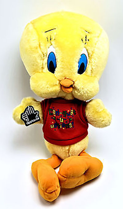 We carry a large selection of Looney Tunes Merchandise from Ceramic Gifts to Plush Collectibles. We even have Tweety all dressed up to Congratulate someone special