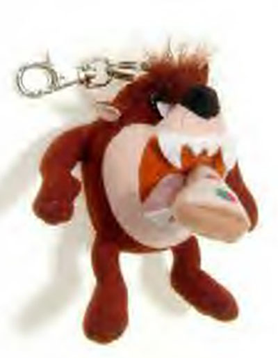 Taz can go anywhere as these adorable Keychains.