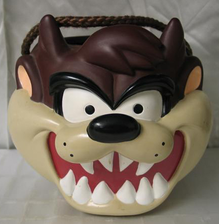 Looney Tunes adorable candy buckets that can be used as Halloween Buckets, put toys in to carry in the car and many more uses.