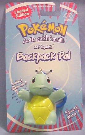 Pokemon backpack clips are the perfect way to show you got to catch them all. Squirtle and Pikachu are adorable Key chain clip ons.