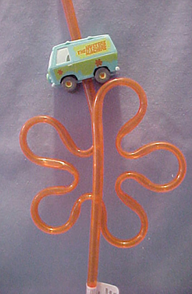 Scooby Doo and the Mystery Machine VW Bus Silly straws to make the milk go down with fun.