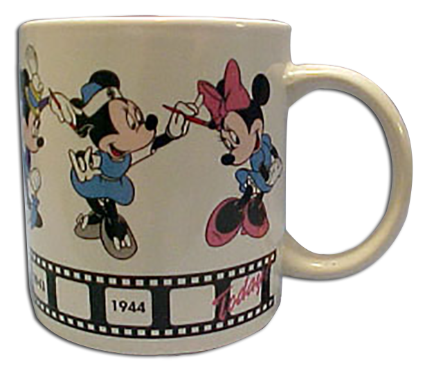 Your favorite Mickey Mouse characters on ceramic mugs, coffee mugs and crazy straws. Choose from Mickey Mouse, Minnie Mouse, Donald Duck and Goofy to join you for a cup of coffee or glass of milk.