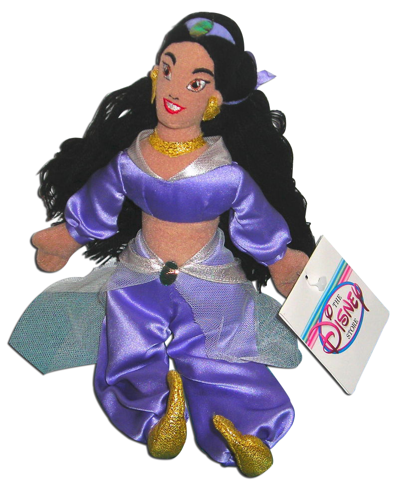 Disney Store Bean Bag Aladdin's Princess Jasmine Plush Doll