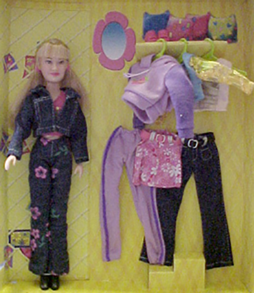 Disney's Lizzie McGuire Hilary Duff Doll Gift Set Closet 
