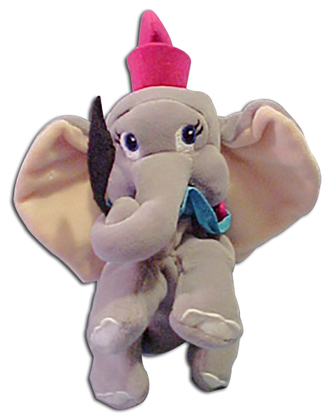 Disney Store Plush Dumbo the Elephant
- with Feather