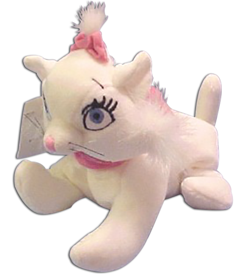 Disney Store Plush Aristocats' Marie the White Kitten