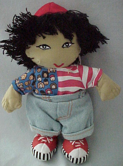 Save the Children Plush Doll Haruko from Japan 
- his name means "First Born"
- introduced by Cavanaugh in 1999 and then retired
