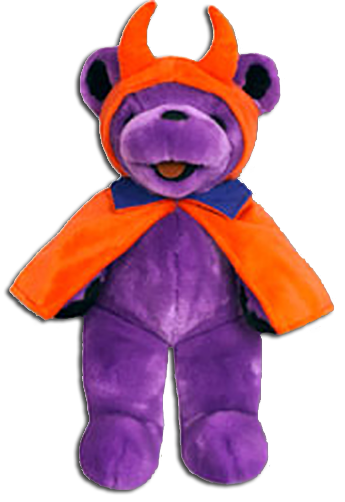 Grateful Beanie Bears and Plush are adorable bears that are cute, fuzzy, and come in  psychedelic colors.  They come in Adorable Halloween Editions Ghosts, Skeletons and MORE!