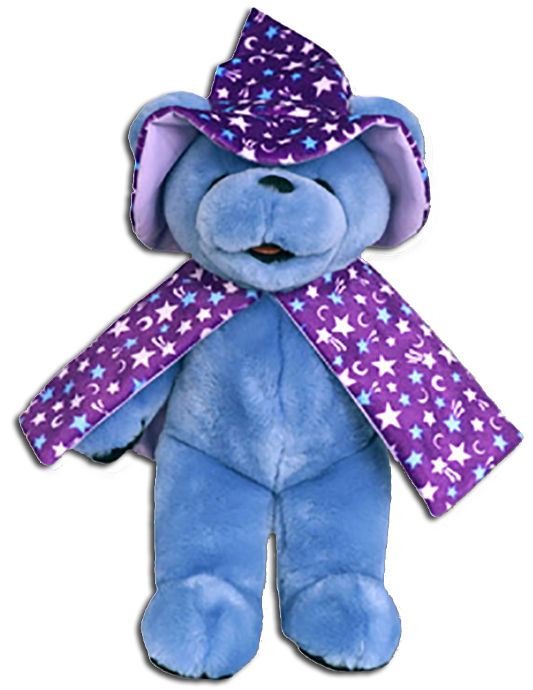 Find Friend O' Mine the Purple Devil Plush Teddy Bear and Warlock the Witch Teddy Bear