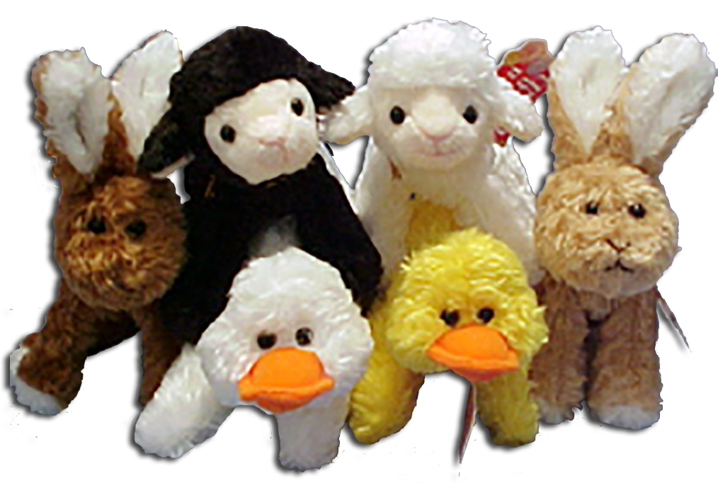 stuffed farm animal set
