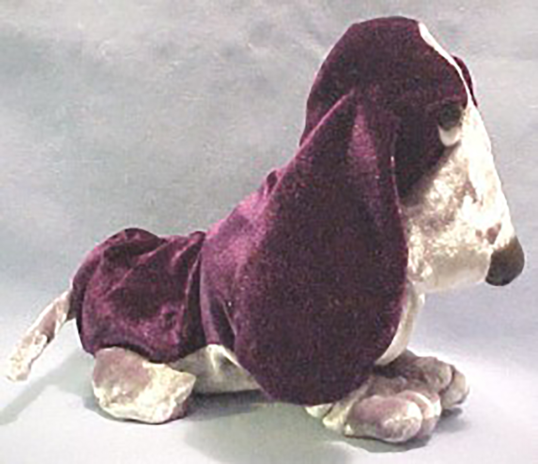 Hushpuppies Logo pup are made from a velvety soft plush material and in deep colors from the Series 4 Collection of Hushpuppies.