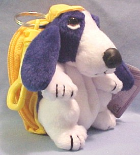 Hushpuppies Basset Hound Bunting Blue with Hat Treasure Keeper Clip On Key Ring
- made by Applause