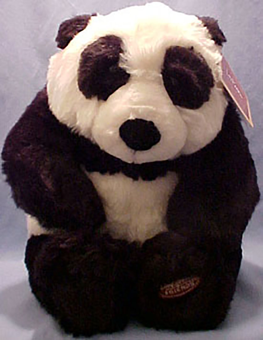 Lou Rankin, the Famous Wildlife Sculptor, helped to design a life like series of plush animals for Dakin.  Plush Panda Bears by Lou Rankin as stuffed toy animals!