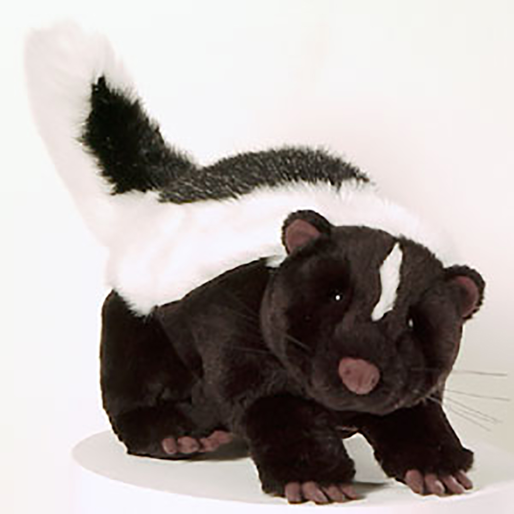 Plush Woodland Creatures from deer to skunks by Lou Rankin as stuffed toy animals!