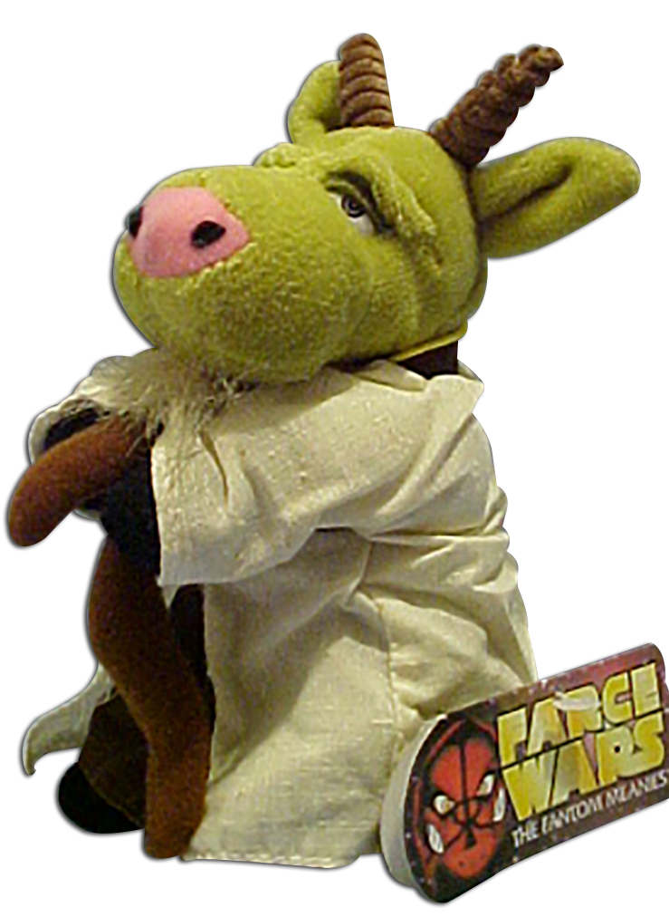 A collabaration of creativity from TOPKAT and the Idea Factory in 1999 for the release of 'Star Wars: The Phantom Menace'. These parodies of the Star Wars characters have super-galactic attitude! Each of these comical characters was produced in limited quantities of 25,000 for each character.