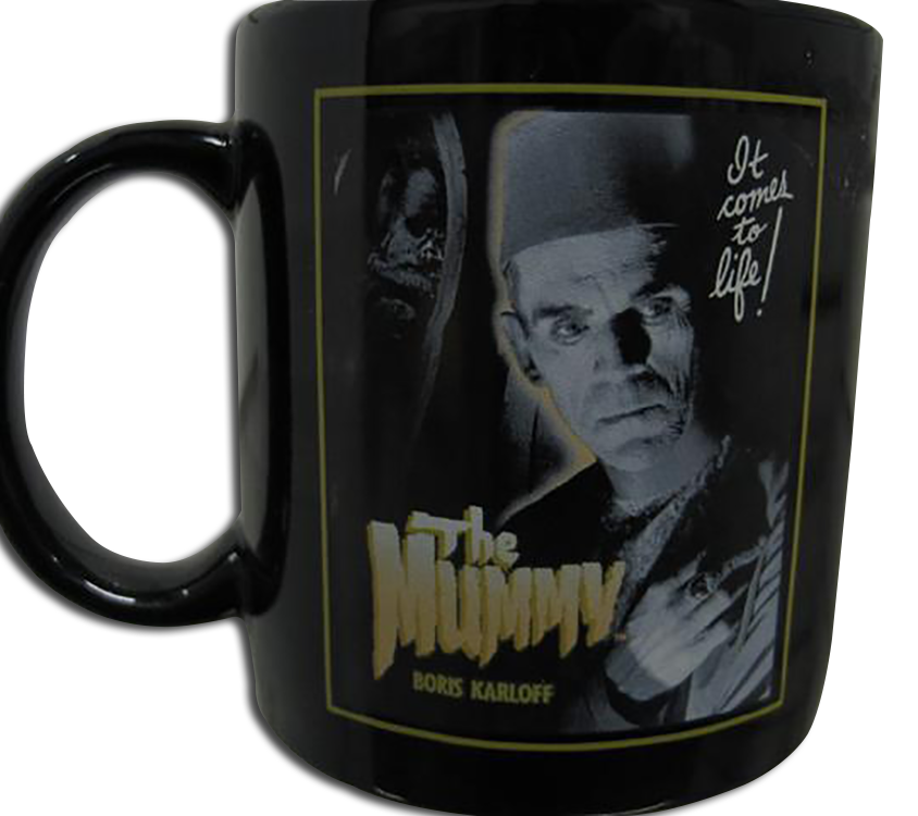Don't be afraid of the Dark these monsters will not harm you! From Universal Studios back lots we have The Mummy and Frankenstein Ceramic Mugs