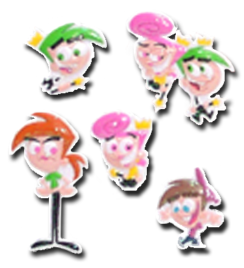 Timmy and his Fairly Odd Parents Wanda and Cosmo will bring hours of fun as these Magnets!