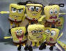 Nickelodeon's SpongeBob Plush Clip Ons Complete Set of 6 (shown individually above)