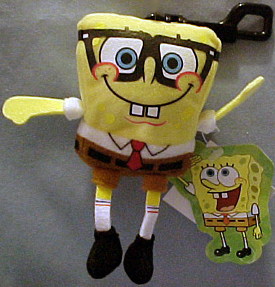 Spongebob Plush Clip ON Keychains