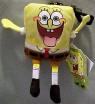 SpongeBob Plush Clip On Hungry for a Krabby Patty - Tag reads: "I could go for a Krabby Patty"