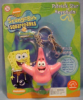Nickelodeon SpongeBob's Patrick Starfish Pen Key Chain - Pop off his arms and watch them become pens that have red and black ink!