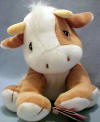 Precious Moments Tender Tail Bean Bag Plush Brown & White Cow - Introduced in Feb '98 and retired in August '98