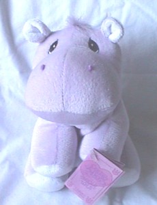 Precious Moments Hippos are simply adorable and have the trademark Precious Moments tear drop eyes as these plush toys and key rings.