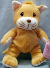 Precious Moments Tender Tail Bean Bag Plush Brown Cat - Introduced in Feb '98 and retired in August '98