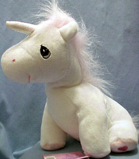 We carry a large selection of Precious Moments Tender Tails.  Precious Moments Tender Tail unicorn ornaments, keychains and bean bag plush