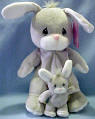 Precious Moments Tender Tail Plush Momma Bunny and 1 Baby
