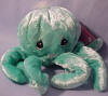 Precious Moments Tender Tail Bean Bag Plush Teal Octopus - Introduced Sept. '99