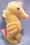 Precious Moments Tender Tail Bean Bag Plush Golden Seahorse - Introduced Sept. '99
