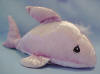 Precious Moments Tender Tail Bean Bag Plush Violet Shark - Introduced Sept. '99