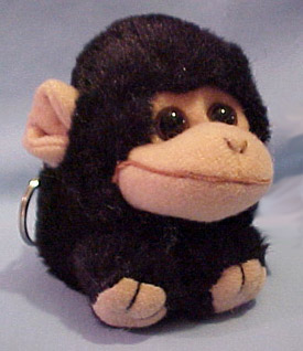 Puffkins Plush Monkey Keychains