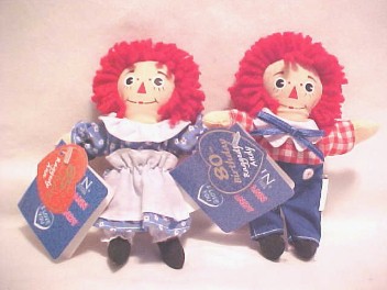 Raggedy Ann & Andy Plush Finger Puppets
- made by Applause