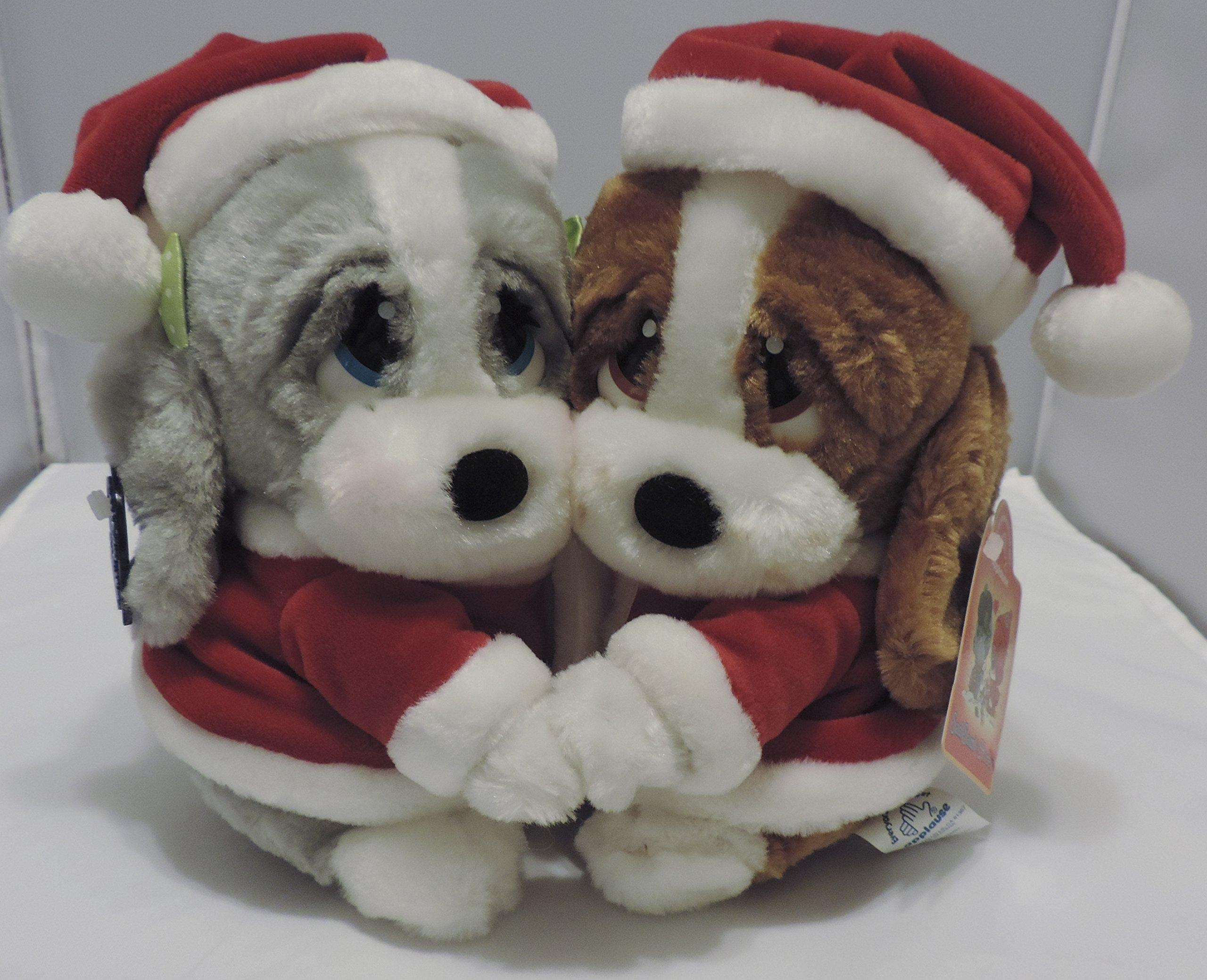 Christmas Plush Sad Sam and Honey Basset Hounds come dressed in their holiday best f as Santa, elves and many adorable Christmas Characters.