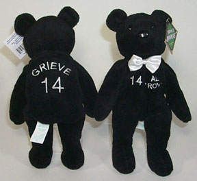 Rookie of the Year Tuxedo Award Teddy Bear Ben Grieve #14 - Oakland A's