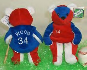 Collectible Baseball Plush Stuffed ANimal Teddy Bears