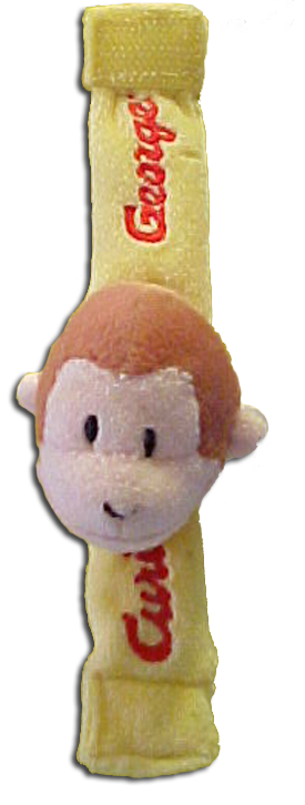 curious george wrist baby rattles